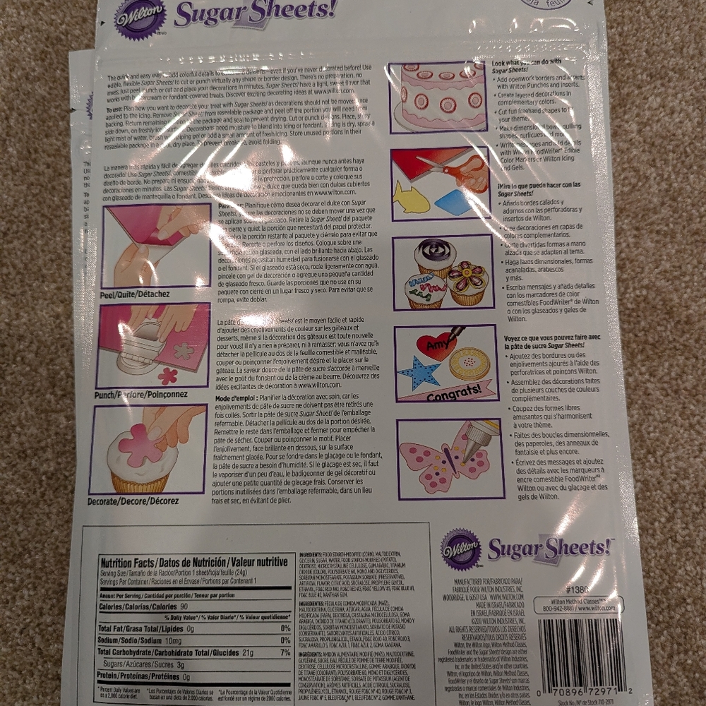 New 9 Wilton Sugar Sheets - Picture 4 of 4